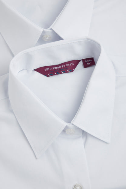 Girls White Short Sleeve Blouse - Pack of 2