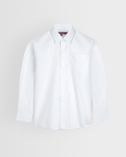 Boys White Long Sleeve Shirt - Pack of 2