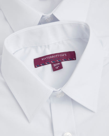 Boys White Short Sleeve Shirt - Pack of 2