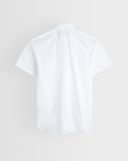 Boys White Short Sleeve Shirt - Pack of 2