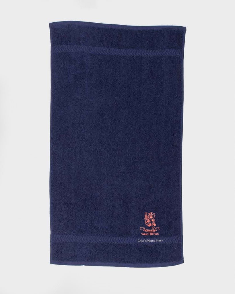 Navy Towel with Name