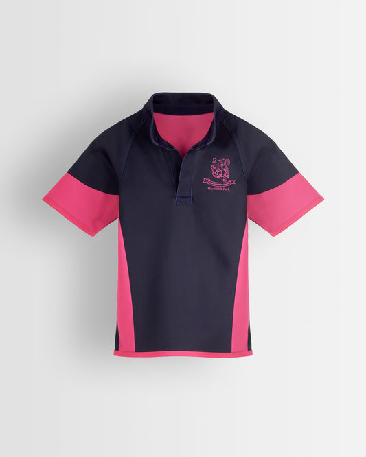 Boys Navy-Pink Reversible Rugby Jersey