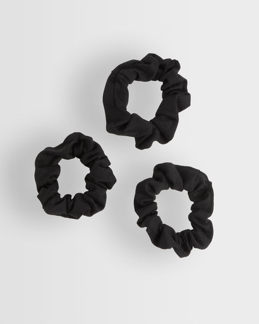 Girls Black Hair Scrunchie