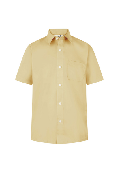 Boys Gold Short Sleeved Shirt