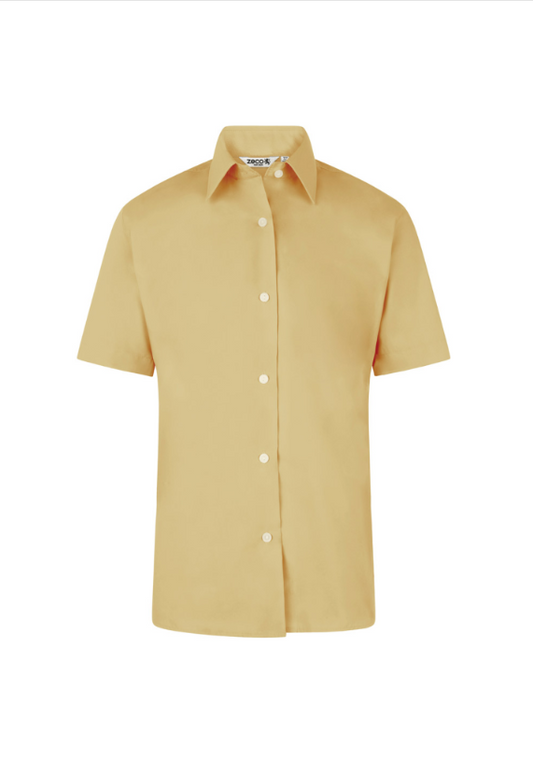 Girls Gold Short Sleeved Blouse