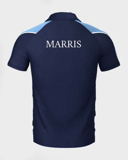 Unisex Navy-Sky PE GCSE Polo Shirt- WITH PERSONALISATION- Year 10 to 11