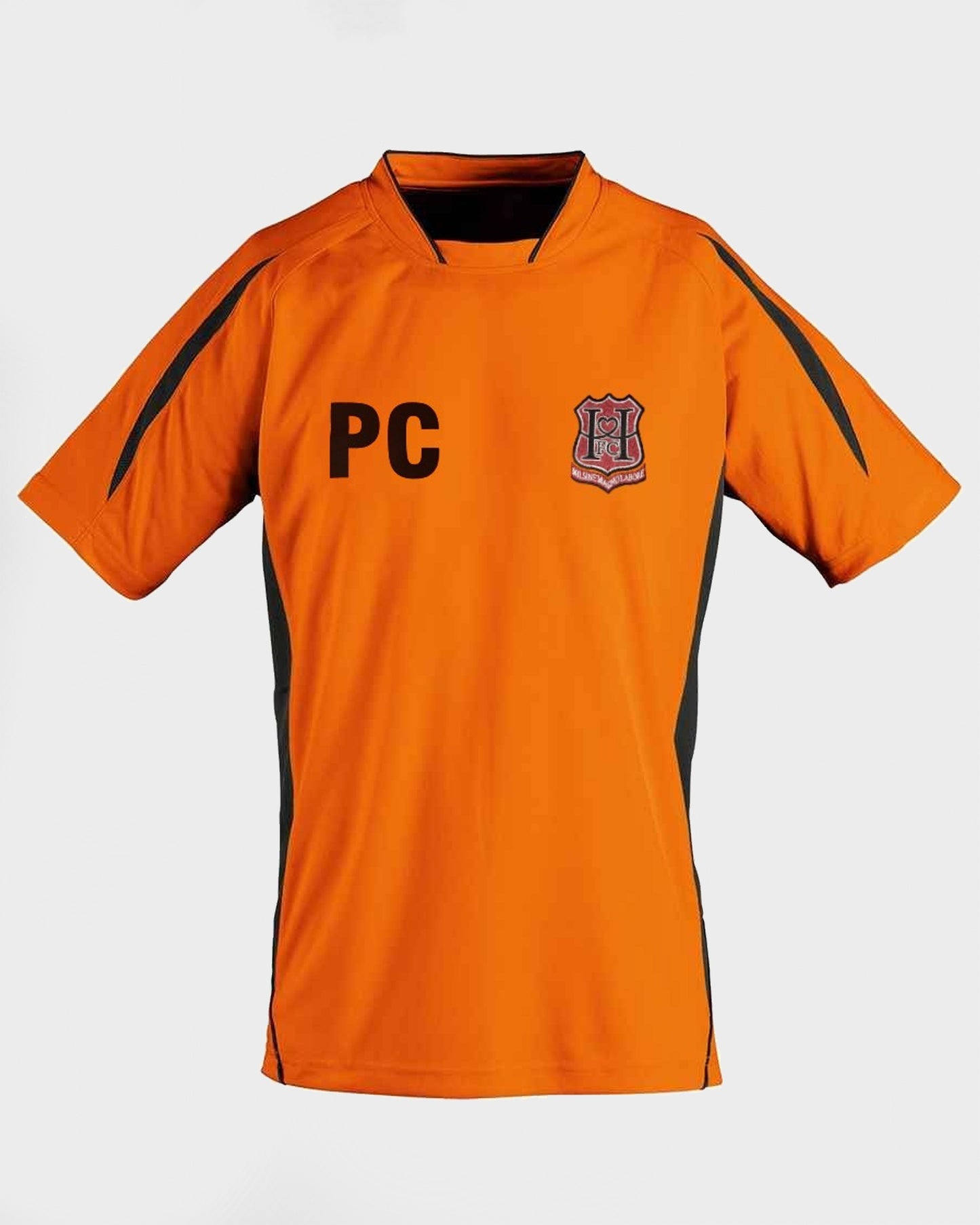 Black-Orange Coaches Football Top