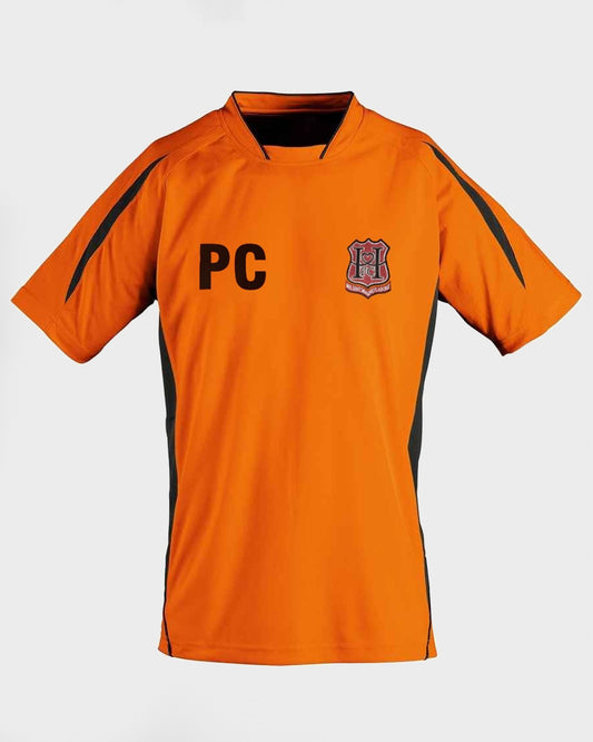 Black-Orange Coaches Football Top