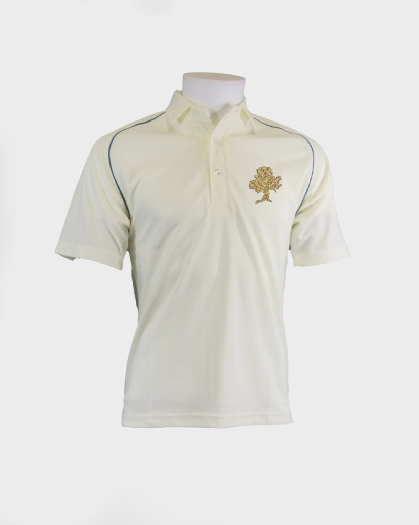 Unisex White Cricket Shirt
