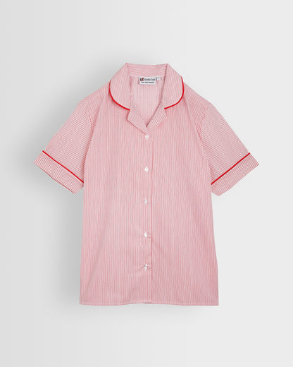 Girls Red-White Summer Blouses