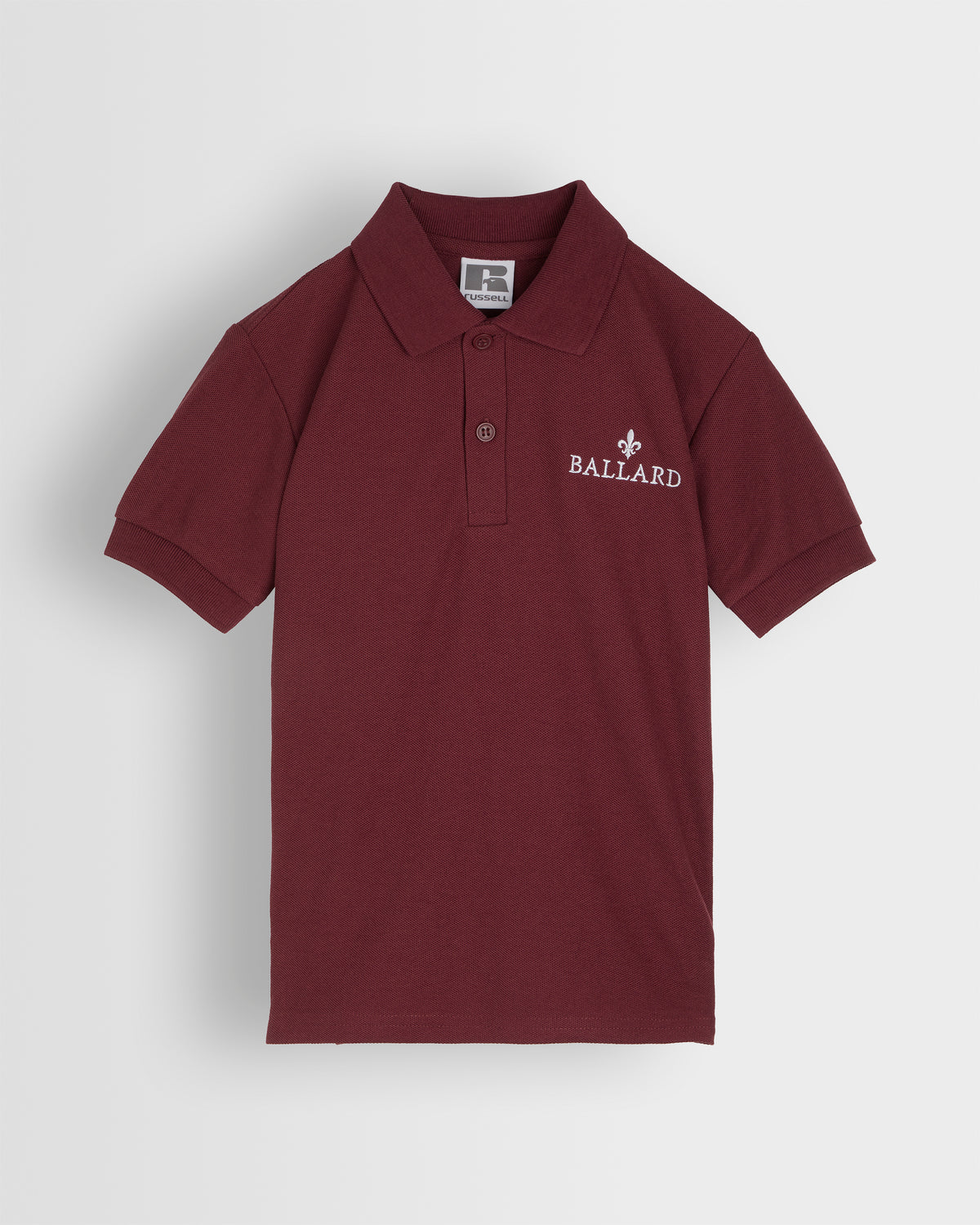 Maroon Polo Shirt with White Logo- Nursery to Year 2