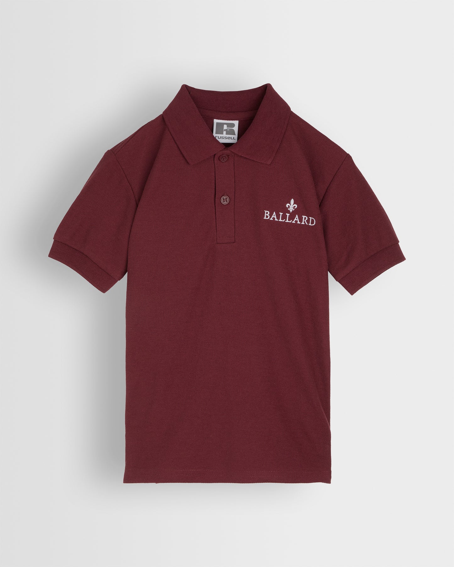 Maroon Polo Shirt with White Logo- Nursery to Year 2