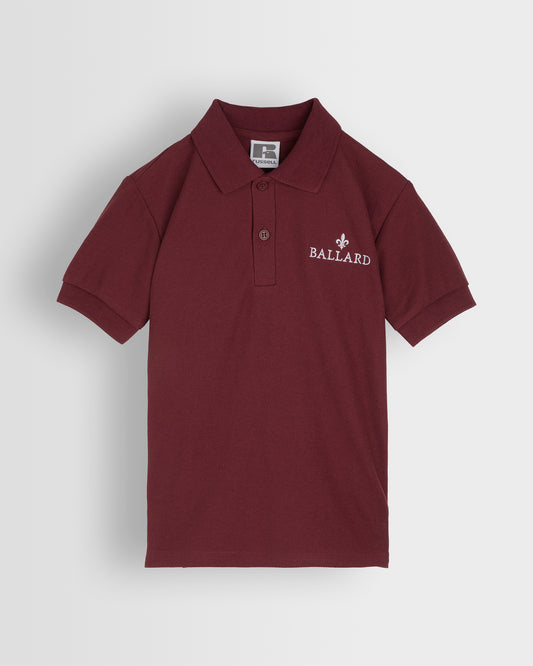Maroon Polo Shirt with White Logo- Nursery to Year 2