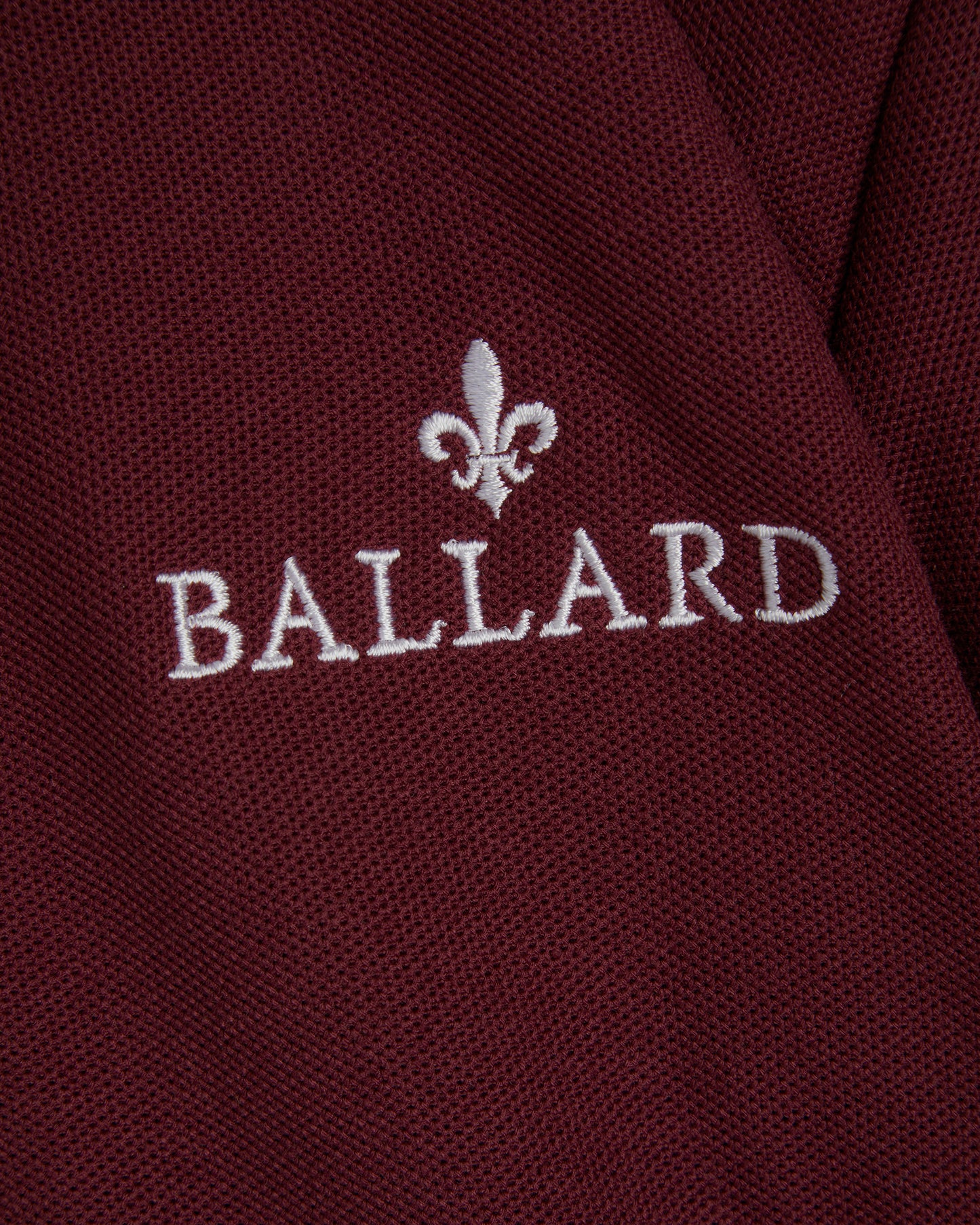 Maroon Polo Shirt with White Logo- Nursery to Year 2