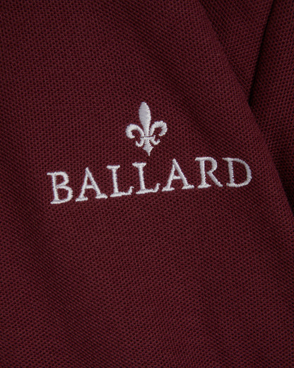 Maroon Polo Shirt with White Logo- Nursery to Year 2