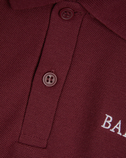 Maroon Polo Shirt with White Logo- Nursery to Year 2