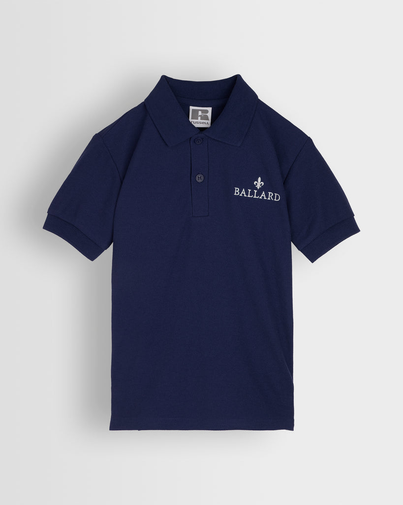Navy Polo with White Logo- Reception to Year 2