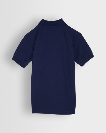 Navy Polo with White Logo- Reception to Year 2