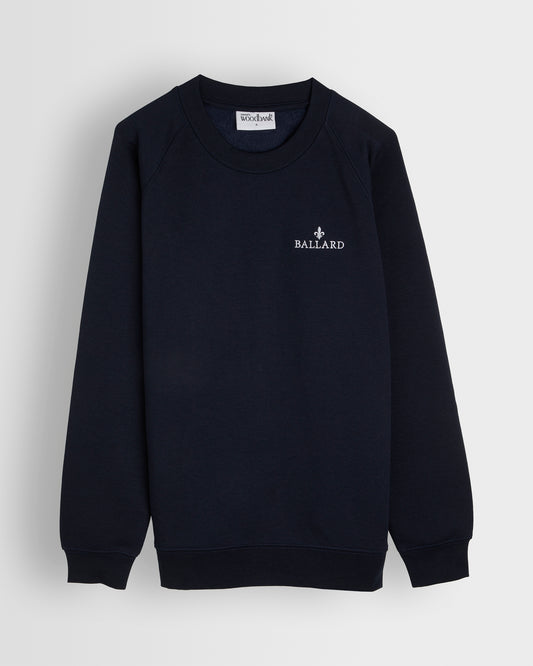 Navy Sweatshirt with White Logo - Nursery to Year 11 (Optional)