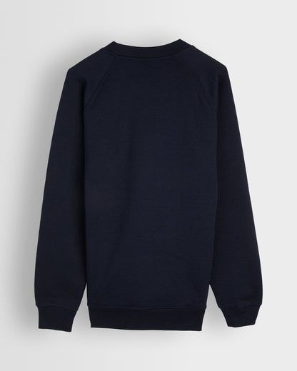 Navy Sweatshirt with White Logo - Nursery to Year 11 (Optional)