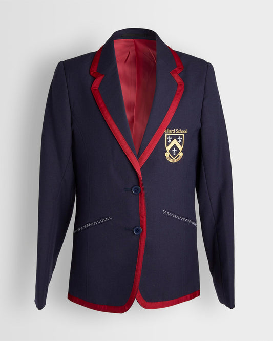 Girls Fit Navy Senior Braided Blazer- Years 9 to 11
