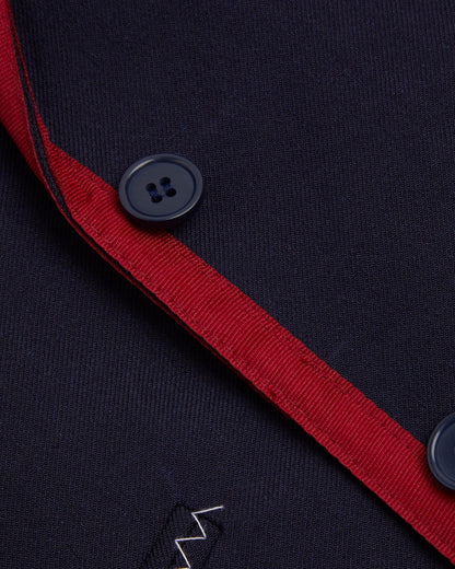 Girls Fit Navy Senior Braided Blazer- Years 9 to 11