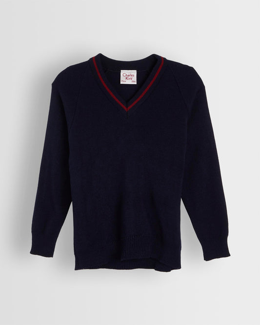 Navy V Neck Jumper- Years 3 to 11