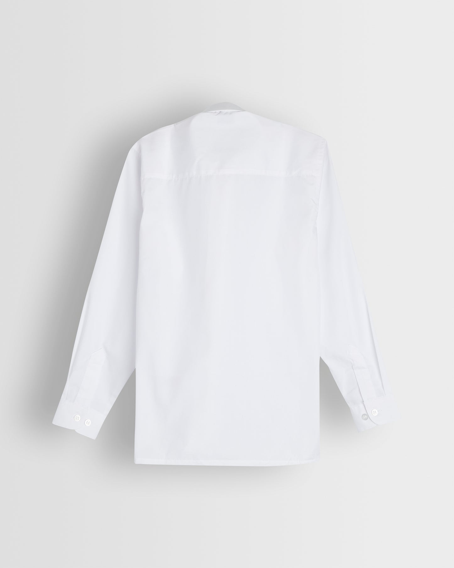 Boys Fit White Long Sleeve Shirt- Reception to Year 11