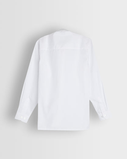 Boys Fit White Long Sleeve Shirt- Reception to Year 11