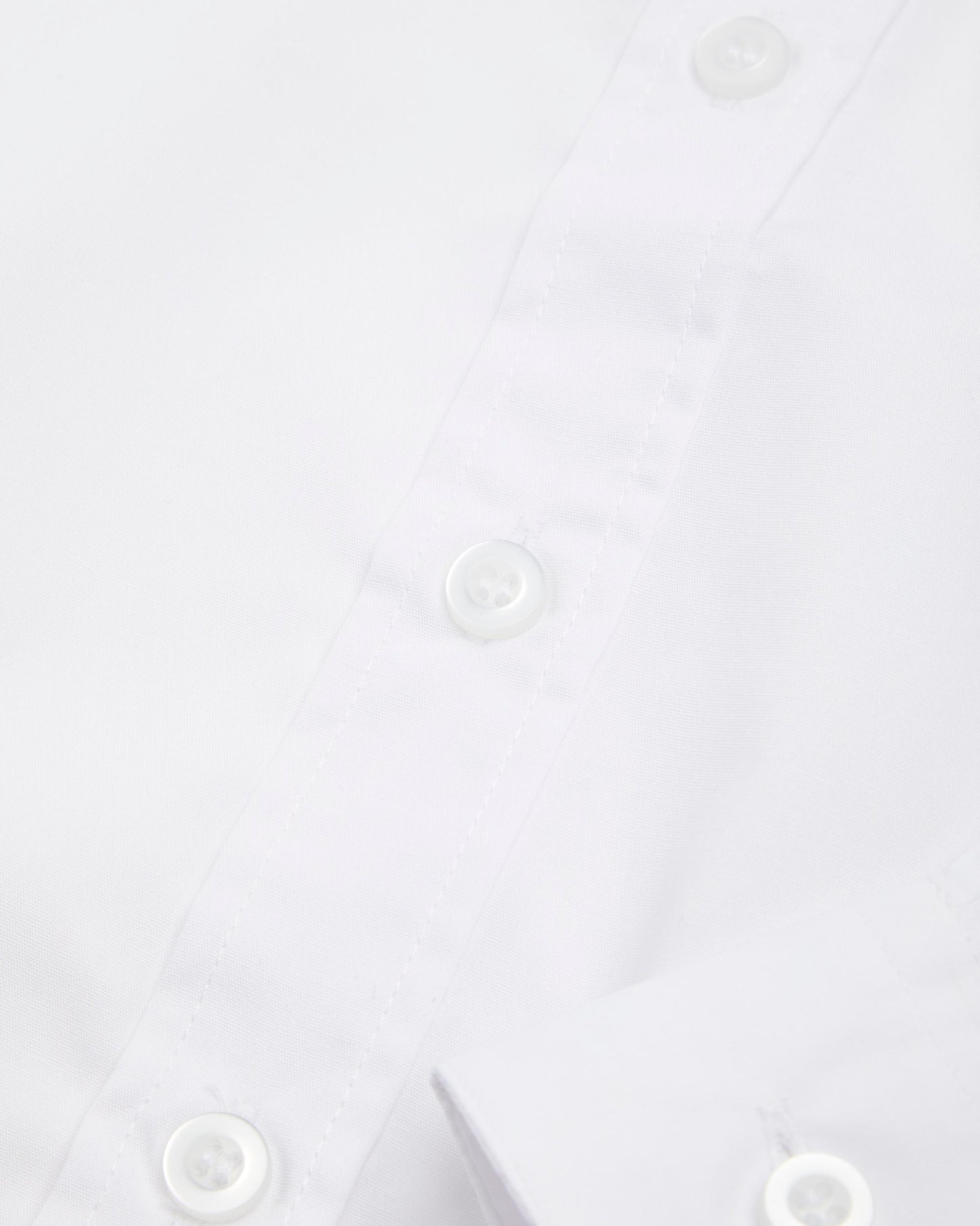 Boys Fit White Long Sleeve Shirt- Reception to Year 11