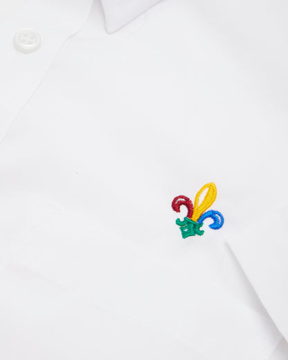 Boys Fit White Short Sleeve Shirt- Years 3 to 11
