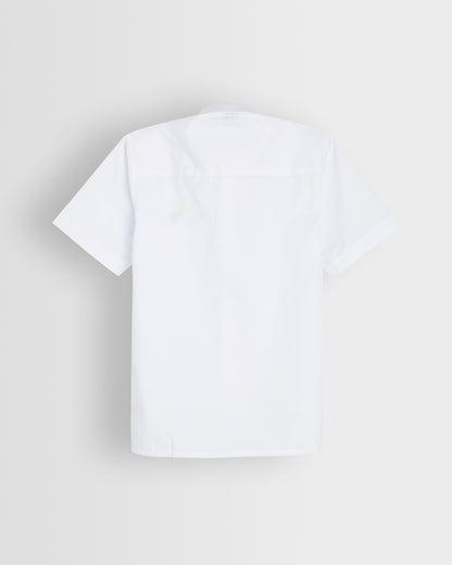 Boys Fit White Short Sleeve Shirt- Years 3 to 11
