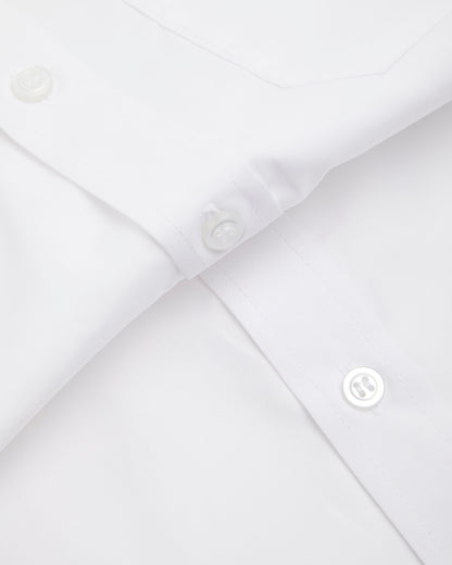 Boys Fit White Short Sleeve Shirt- Years 3 to 11