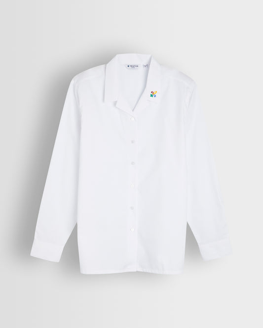 White Long Sleeve Blouse- Reception to Year 11