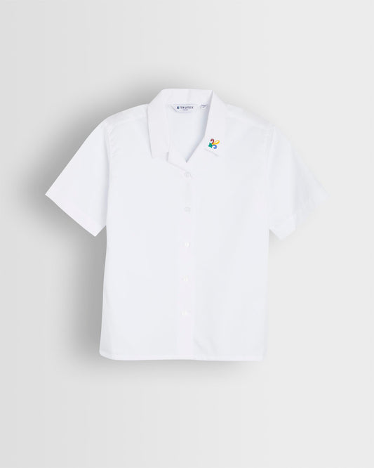White Short Sleeve Blouse- Years 3 to 11