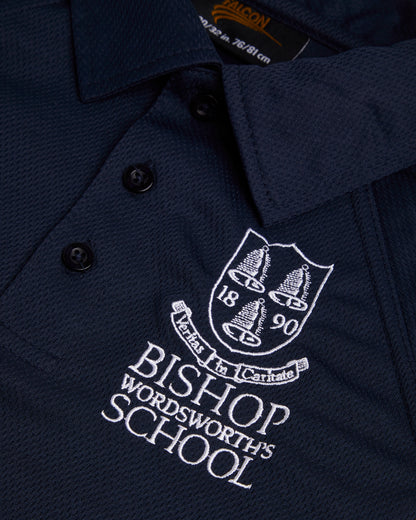 Boys Navy-White PE Polo Top