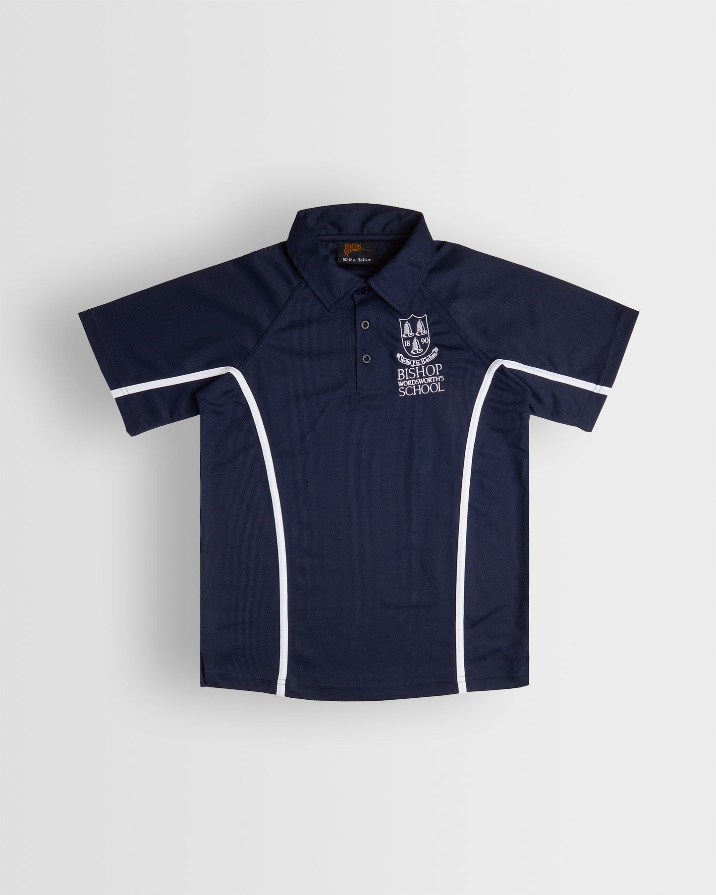 Boys Navy-White PE Polo Top