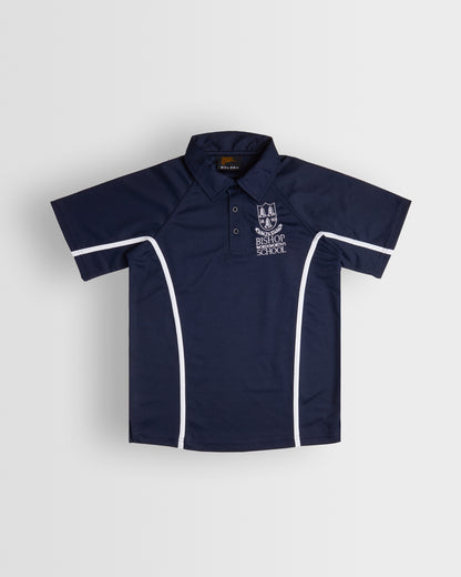Boys Navy-White PE Polo Top