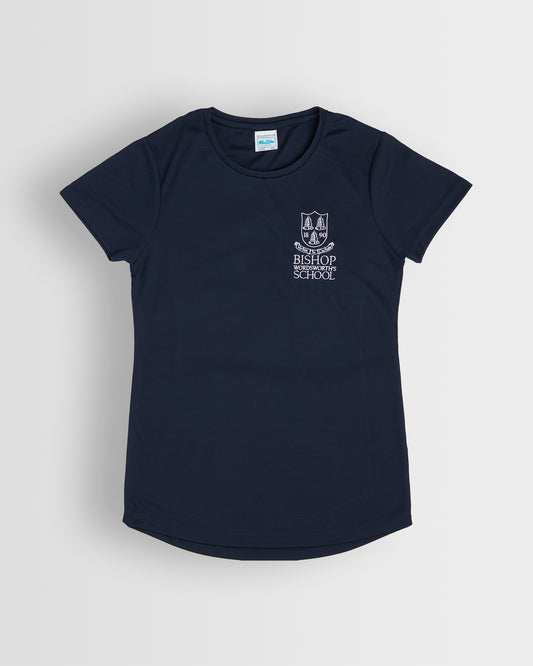 Girls Navy PE T-Shirt- 6th Form