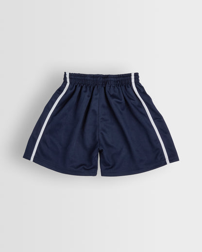 Boys Navy-White PE Shorts
