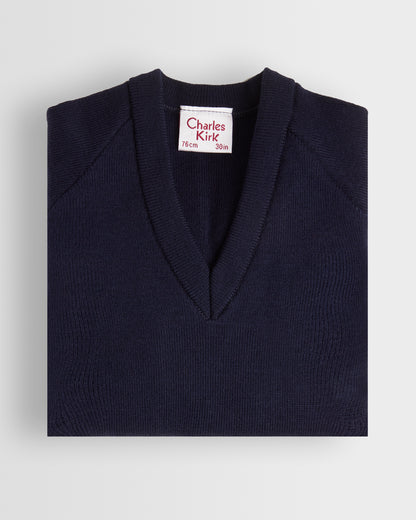 Boys Navy V Neck Sweater