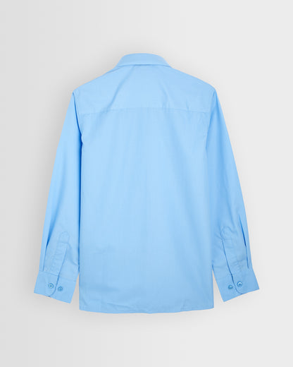 Boys Blue Long Sleeve Shirt- Twin Pack