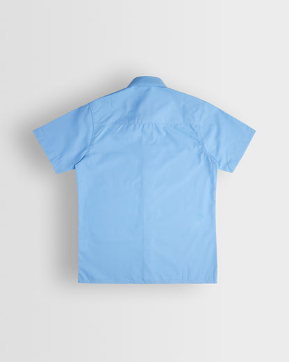Boys Blue Short Sleeve Shirt- Twin Pack