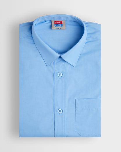 Boys Blue Short Sleeve Shirt- Twin Pack