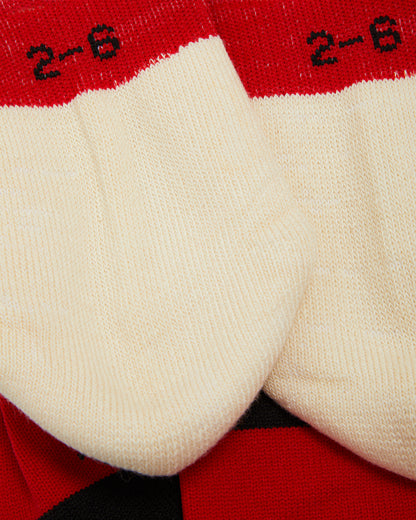 Black/Red/White Games Socks- Senior