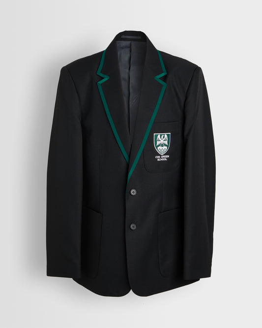 Black Blazer with Green Braid