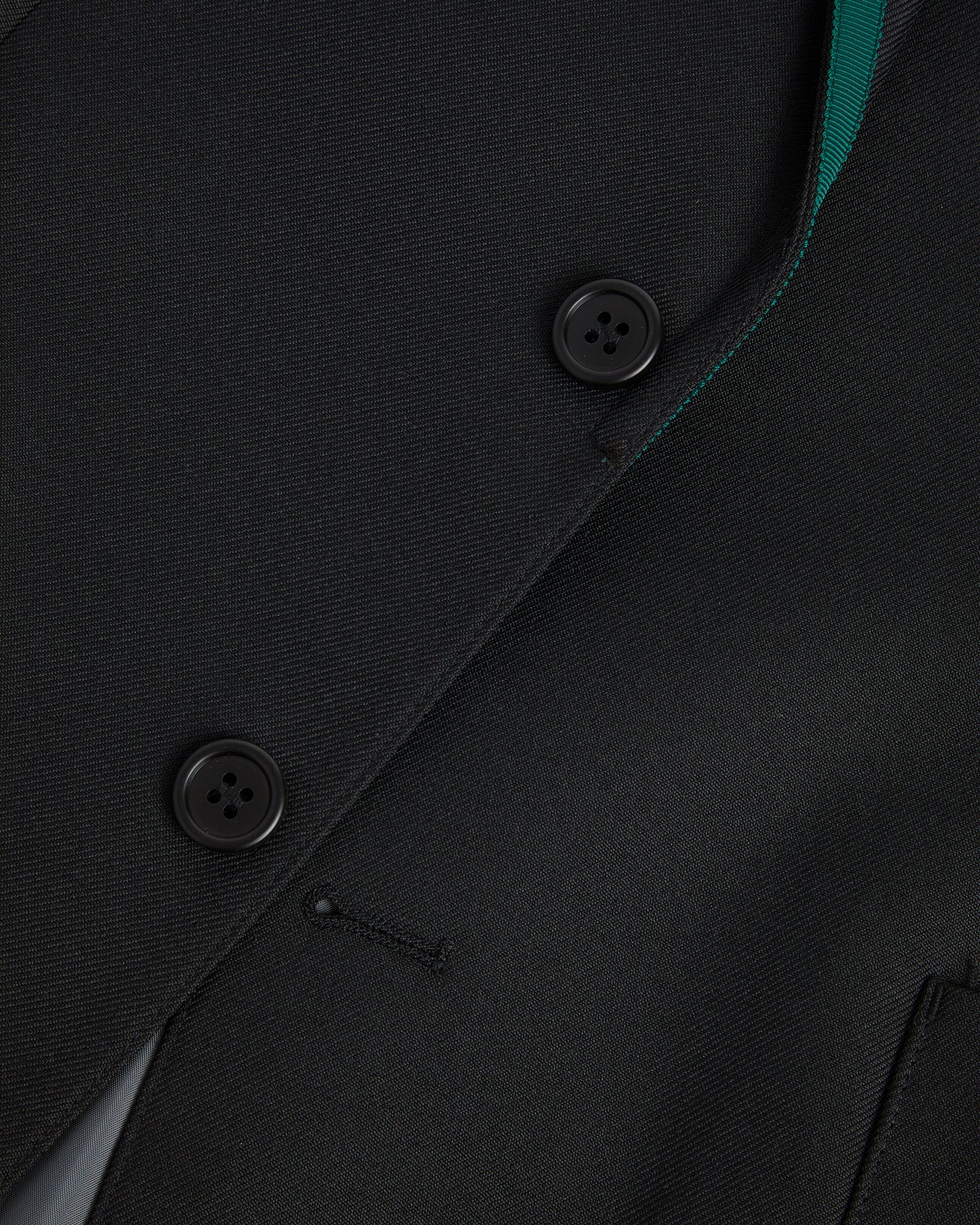 Black Blazer with Green Braid