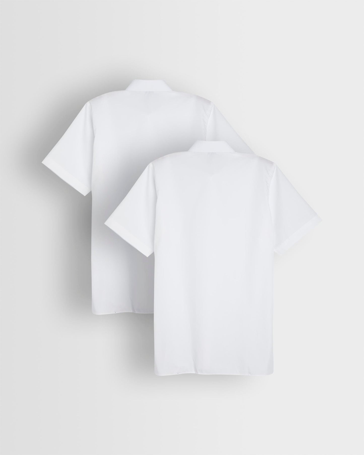 Girls White Short Sleeved Blouse- Pack of 2