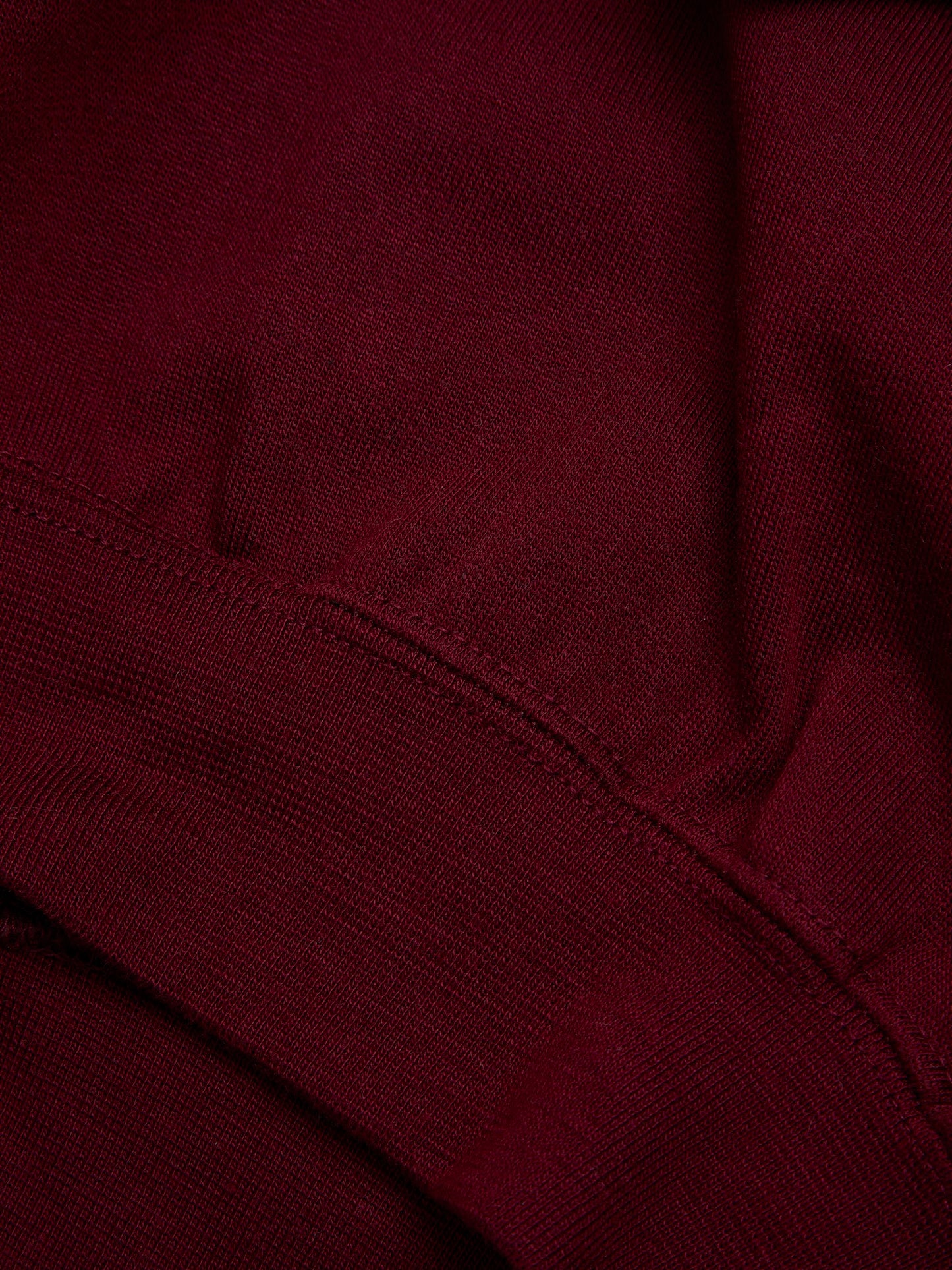 Unisex Maroon V Neck Sweatshirt