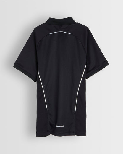 Unisex Black PE Polo Shirt